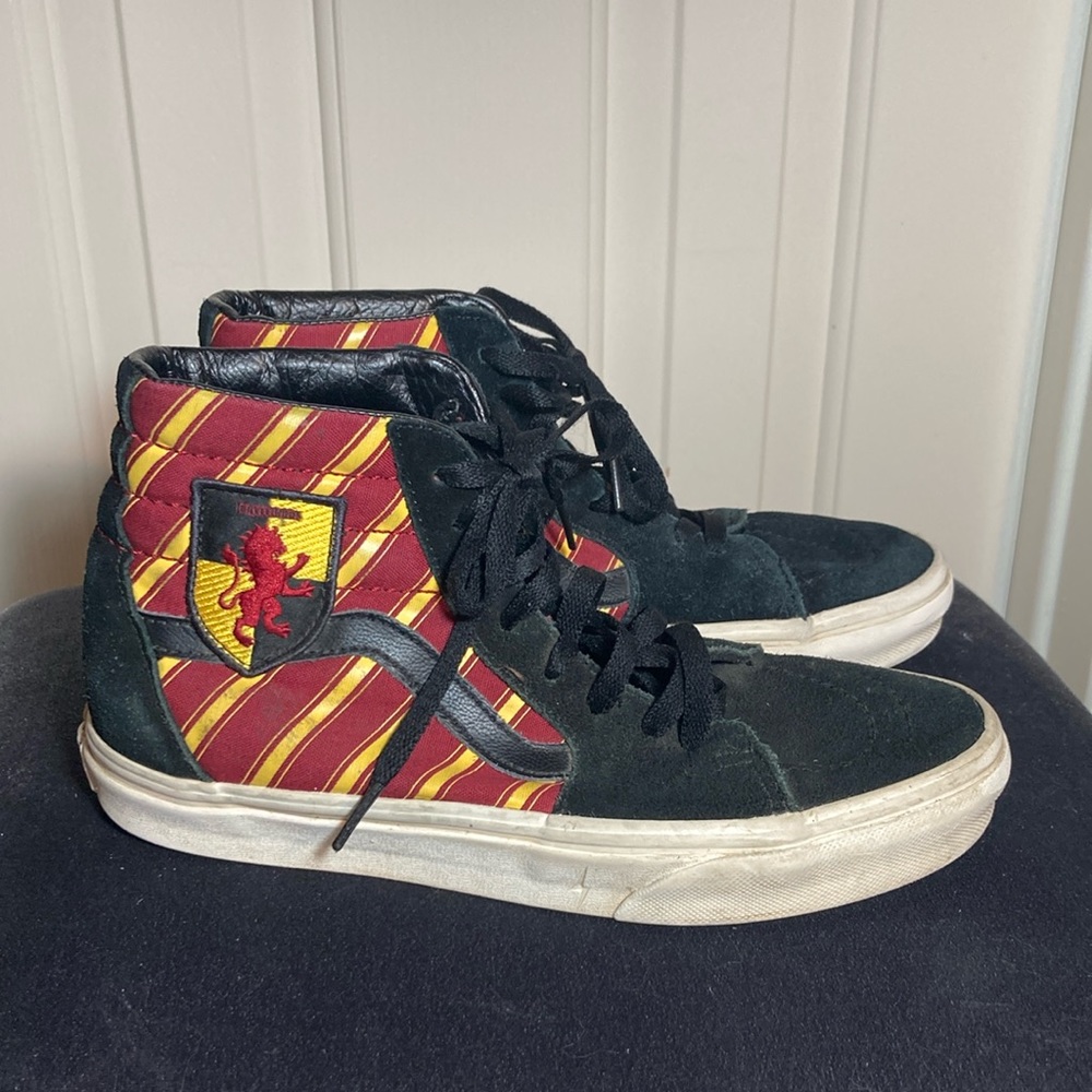 Vans Sk8 Hi Gryffindor Black Suede High Top Skate Sneaker Shoes Women’s 8
